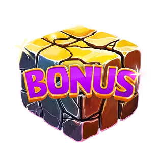 Golden bonus cube symbol